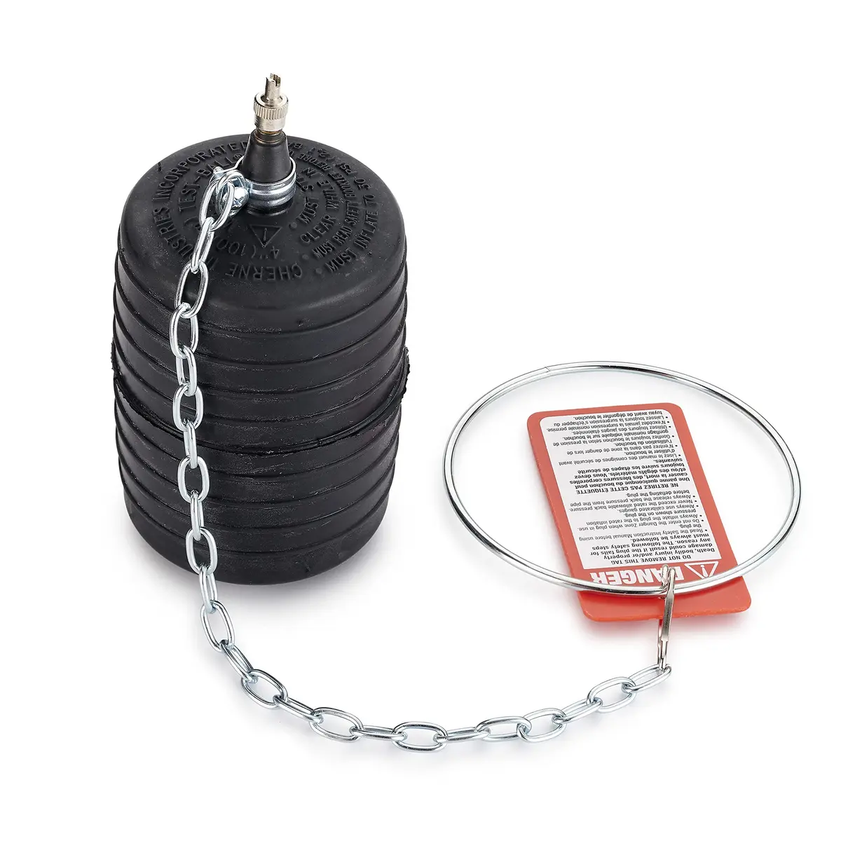 Cherne 4" Rubber Test-Ball Pipe Plug | Inflatable Drain & Waste System Seal - view 2