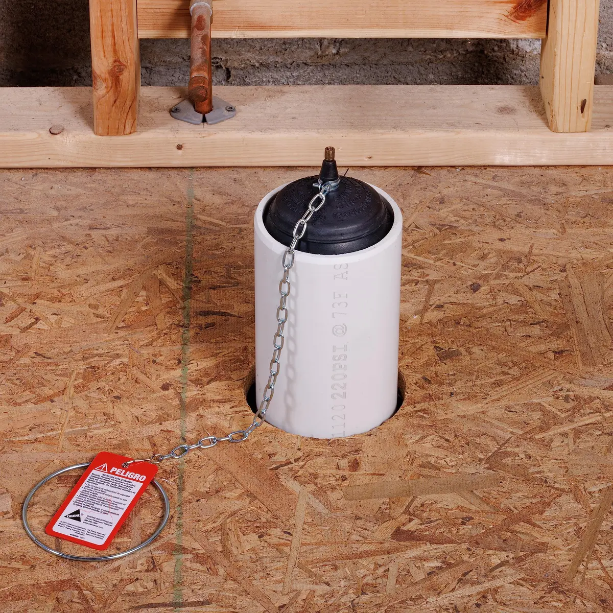 Cherne 4" Rubber Test-Ball Pipe Plug | Inflatable Drain & Waste System Seal - view 3