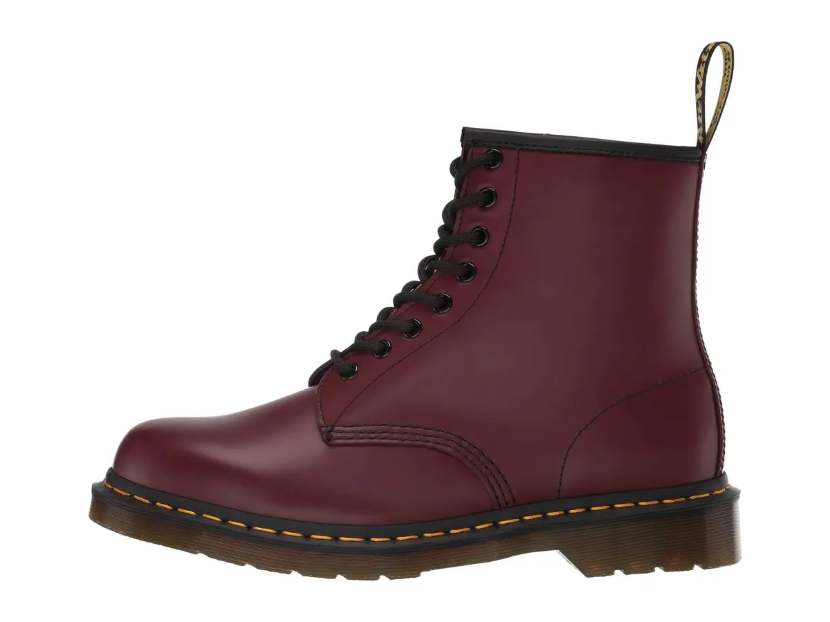 Dr. Martens 1460 Smooth Leather Boot, Cherry Red | Classic Unisex Combat Style (70-120 chars) - view 5