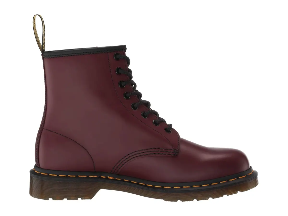Dr. Martens 1460 Smooth Leather Boot, Cherry Red | Classic Unisex Combat Style (70-120 chars) - view 7