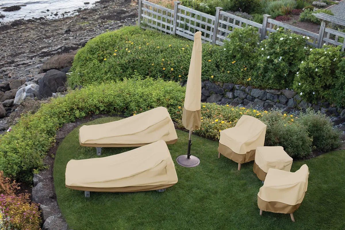 Classic Accessories Veranda Water-Resistant Adirondack Chair Cover 81 cm (31.5"L x 33.5"D x 36"H) | Heavy Duty Gardelle Fabric - view 7