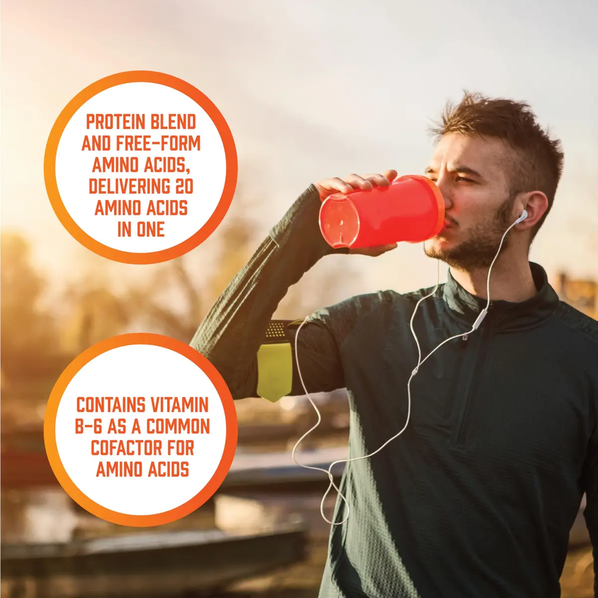 NOW Amino Complete™ Protein Blend with 20 Aminos & B-6 | Supports Muscle & Heart Health - view 7