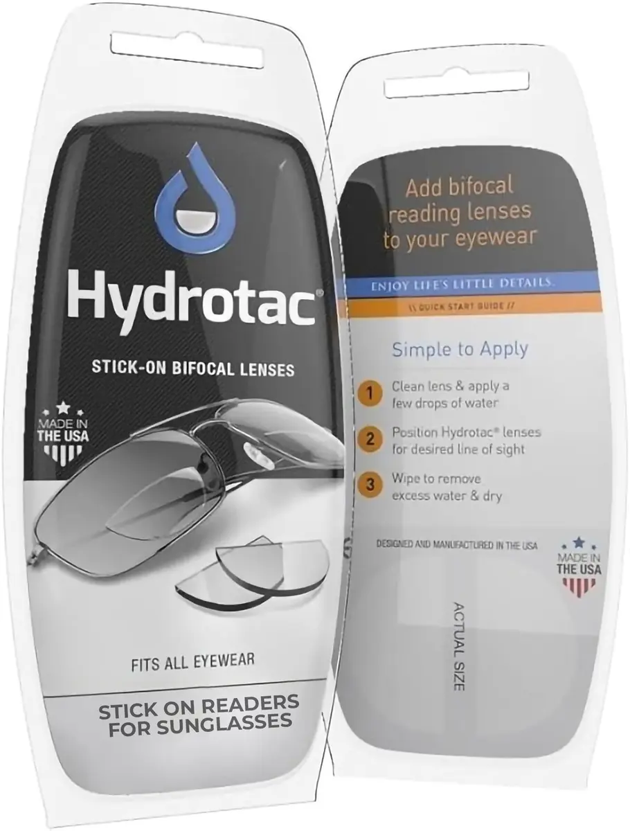 OPTX 20/20 Stick-On Bifocals +1.75 Diopters | Clear Oval Lenses for Eyewear - main product image