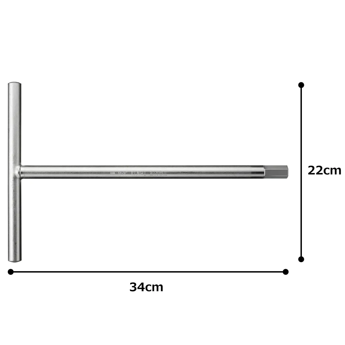 TONE T-Type Hex Wrench THW-14 | 8.66 inch Length, 1.85 lb Weight - view 3