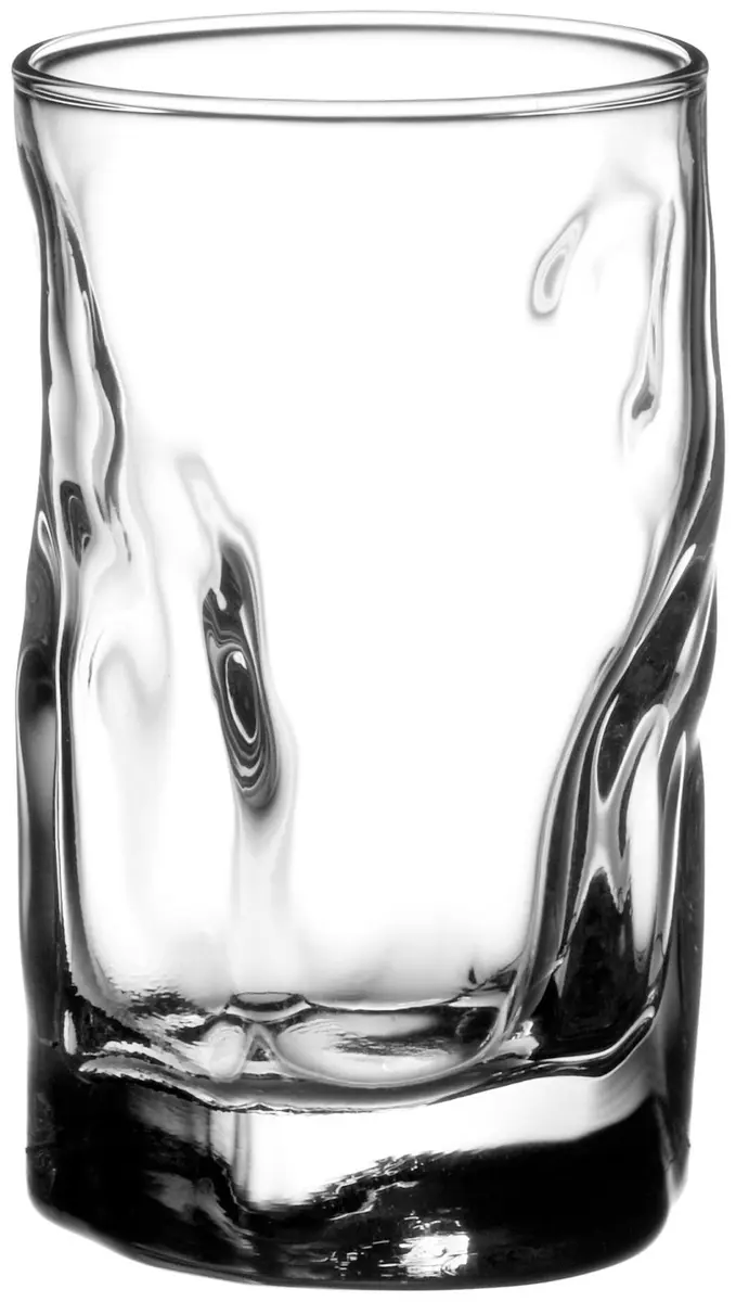 Bormioli Rocco Sorgente Shot Glasses, Set of 6, Gift Boxed | Irregular Italian Design, 2.3 oz - main product image