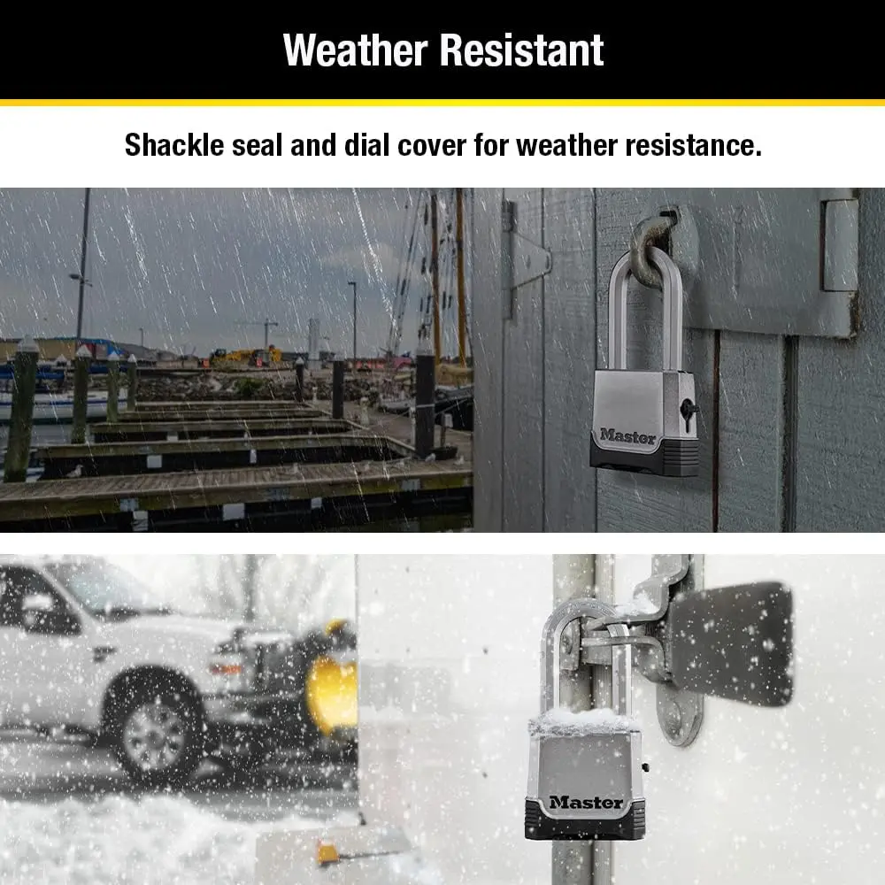 Master Lock Magnum Heavy Duty Combination Padlock 2" Zinc Body Weatherproof - view 4
