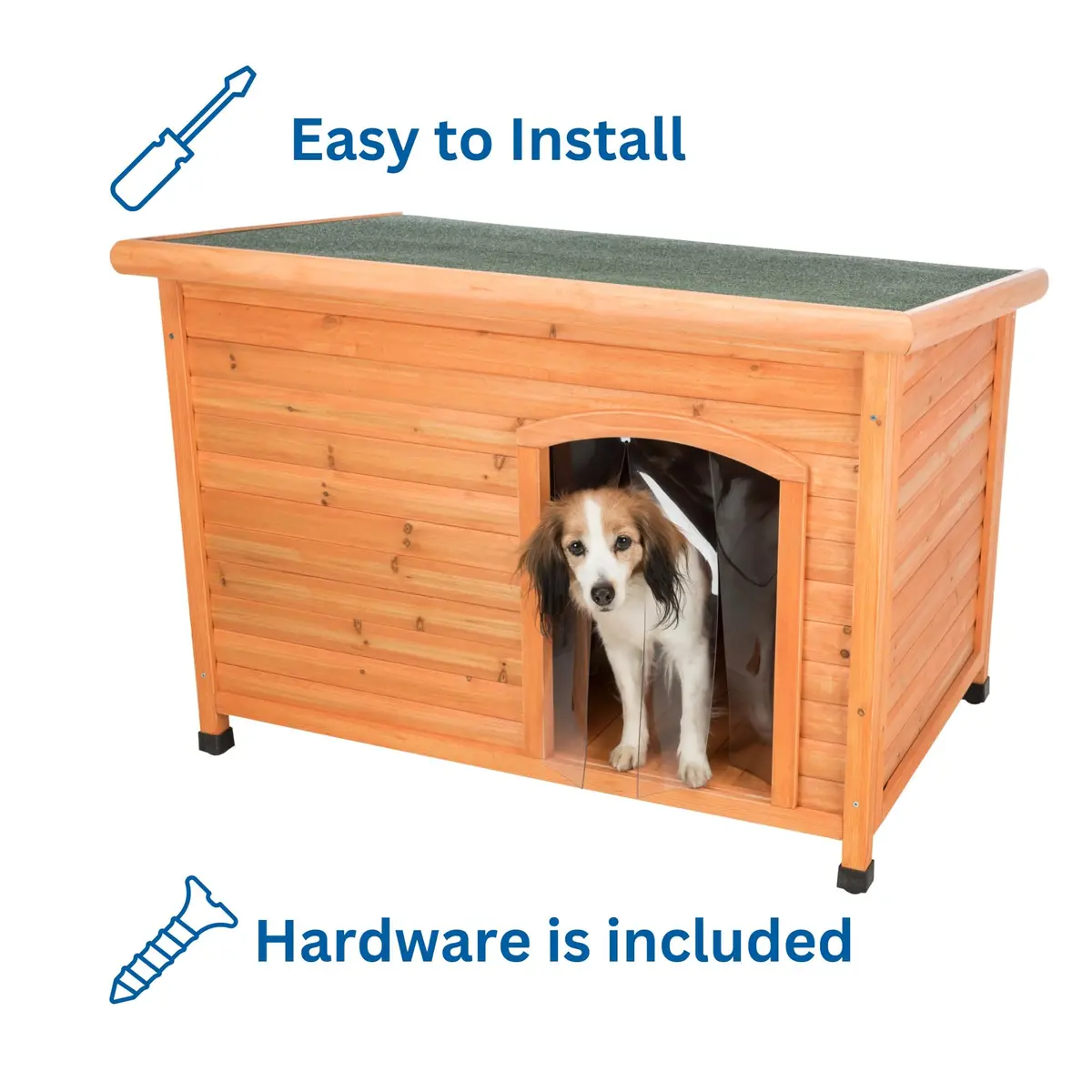 TRIXIE Vinyl Dog Door Flap 12 x 16.9 in | Weather-Resistant, Easy Install - view 4
