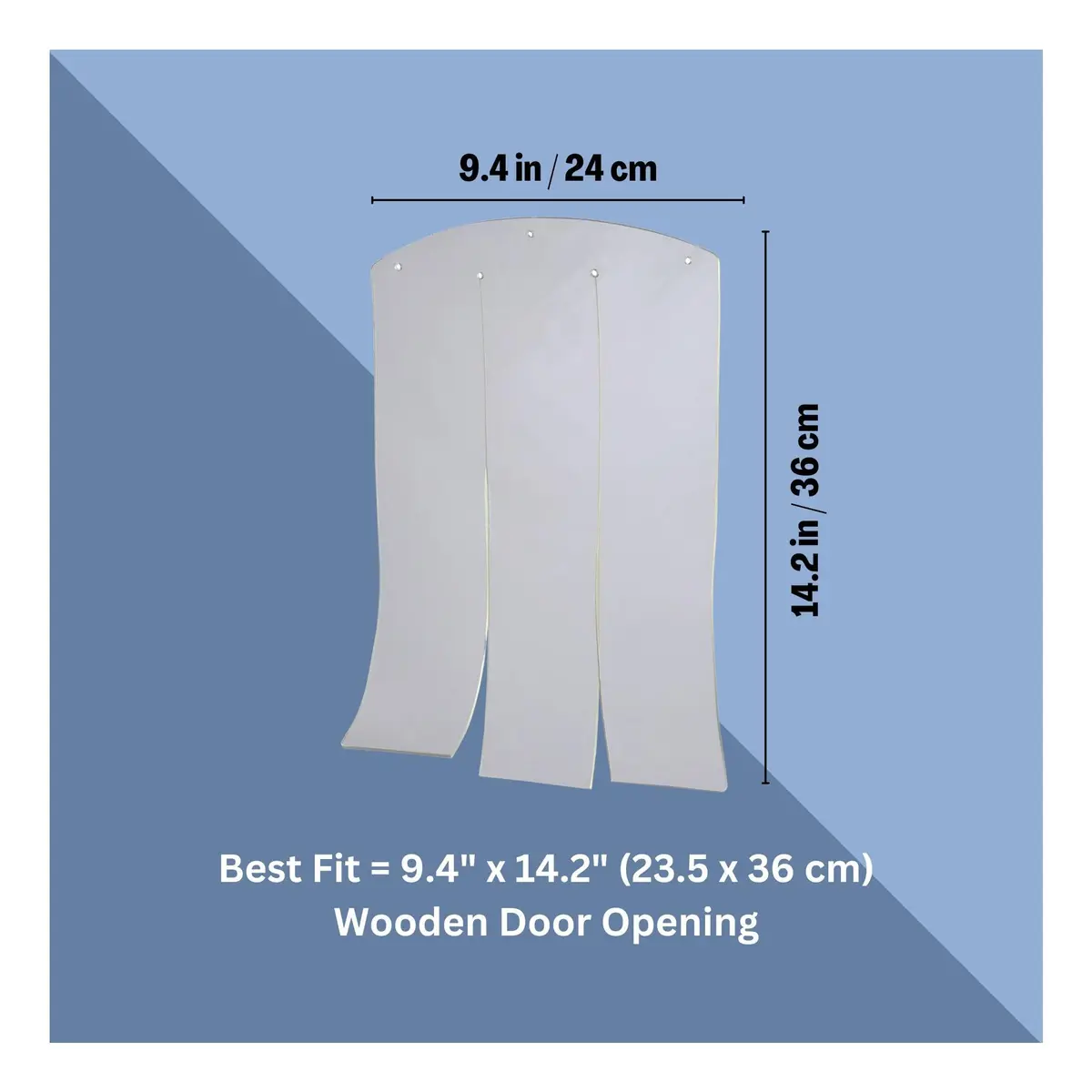 TRIXIE Vinyl Dog Door Flap 9.4 x 14.2-inch | Weather-Resistant Replacement Curtain - view 3