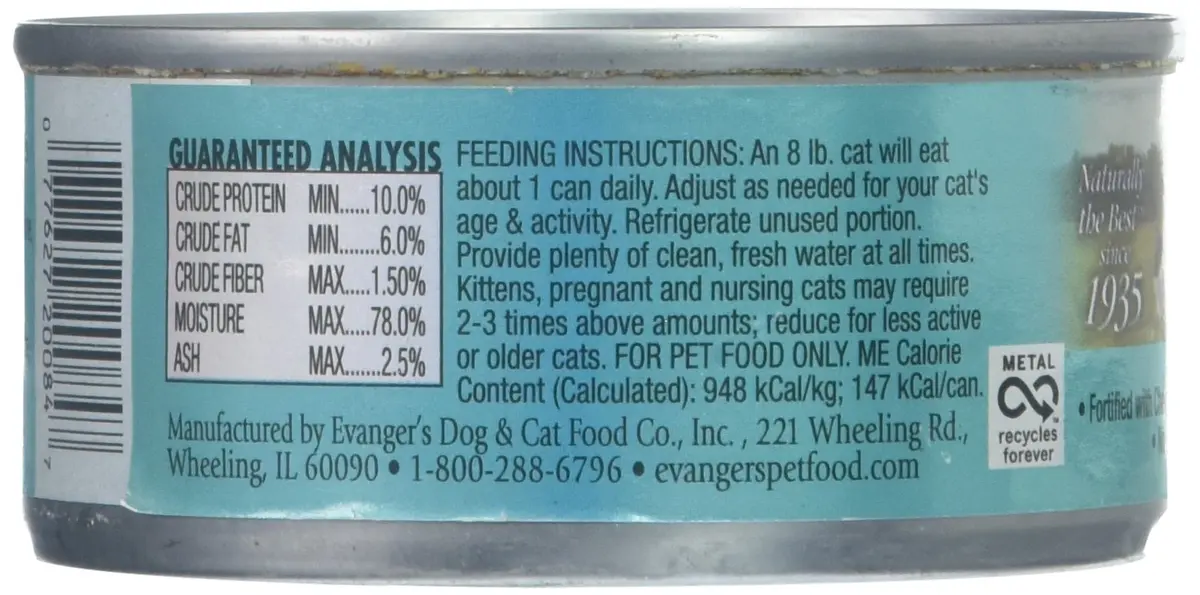 Evanger's Super Seafood & Caviar Dinner for Cats – 24 Pack, 5.5 oz Each | Grain & Gluten Free, Hypoallergenic - view 2