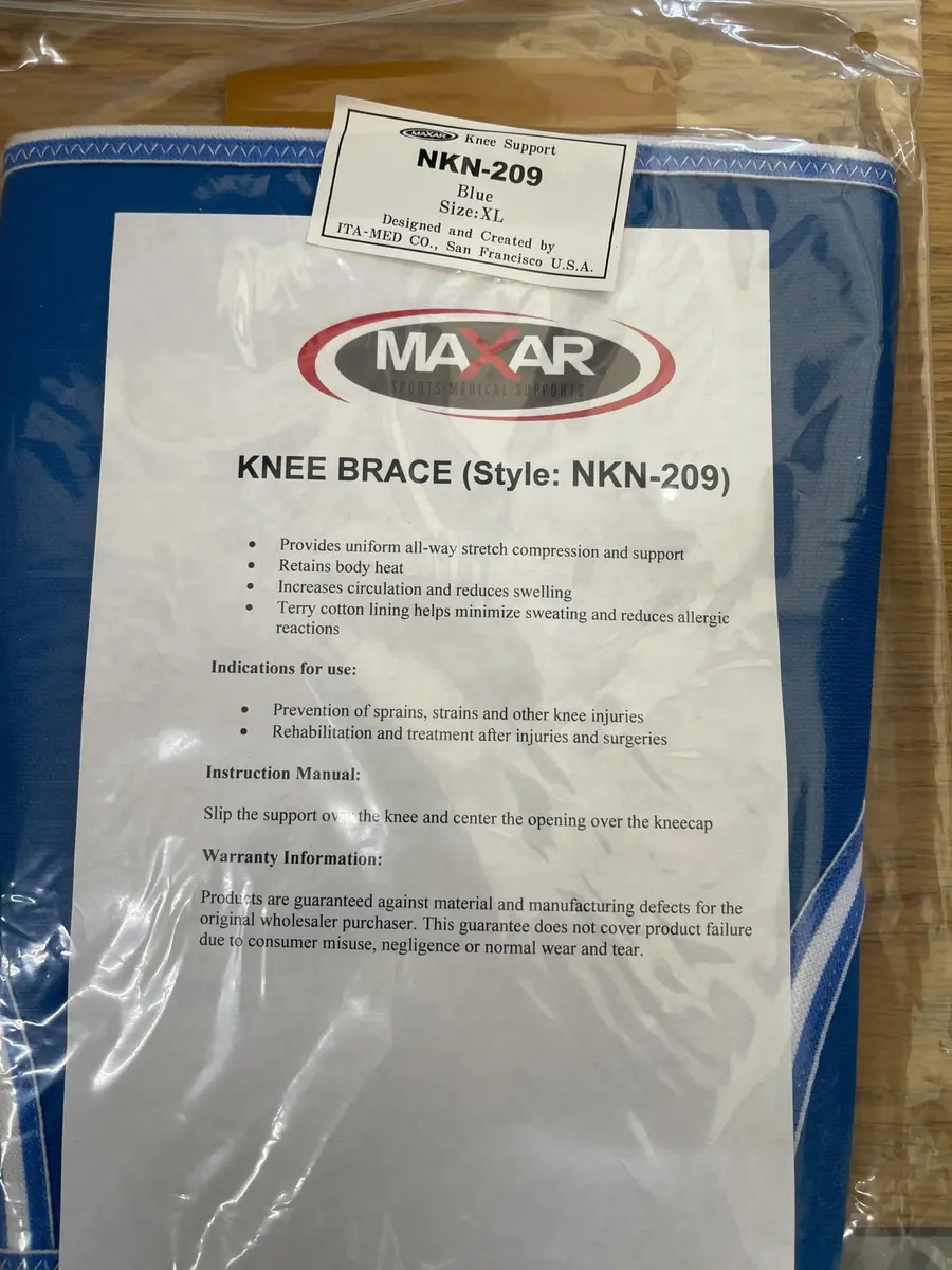 MAXAR Airprene Knee Brace XXLarge | Breathable Neoprene Support with Terrycotton Lining - view 6