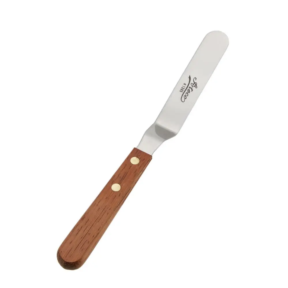 Ateco Offset Spatula with Wood Handle, 4.5-Inch Stainless Steel Blade | Professional Quality Kitchen Tool - view 3