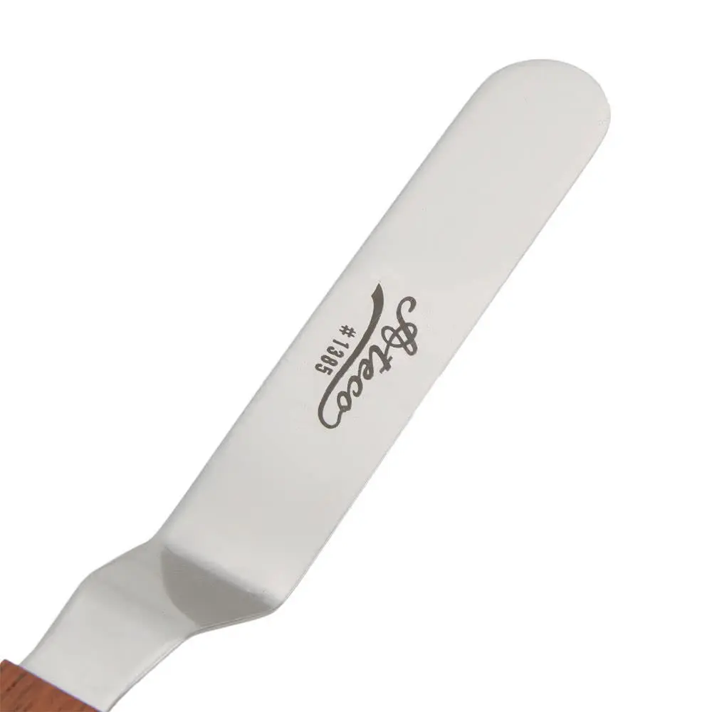 Ateco Offset Spatula with Wood Handle, 4.5-Inch Stainless Steel Blade | Professional Quality Kitchen Tool - view 4