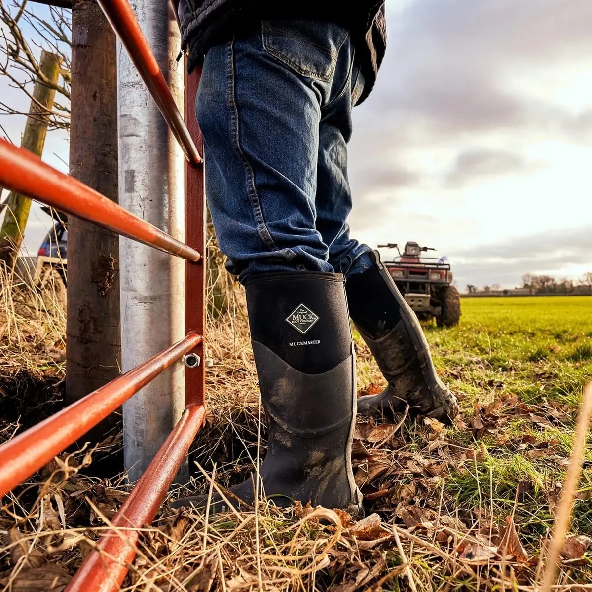 MUCK Men's Muckmaster Tall Rubber Boots 11(M) | Waterproof, Puncture-Resistant for Outdoor Work - view 2