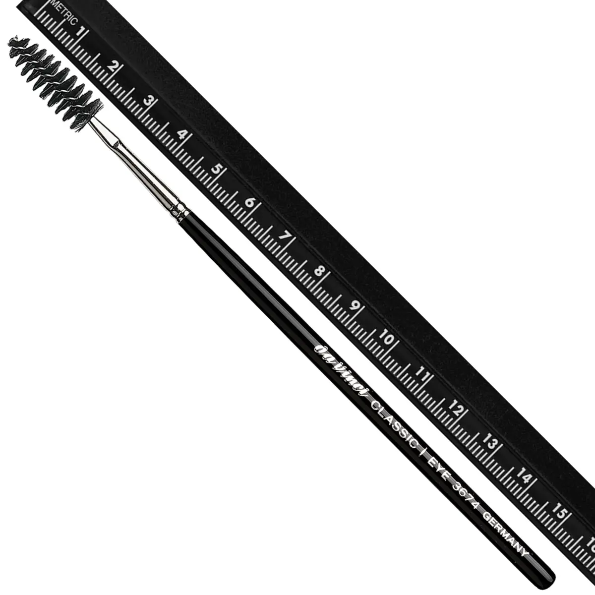 da Vinci Cosmetics Series 3674 Classic Eyelash Brush, 9.4 Gram | Handmade in Germany, Synthetic Fibers, Short Handle - view 3