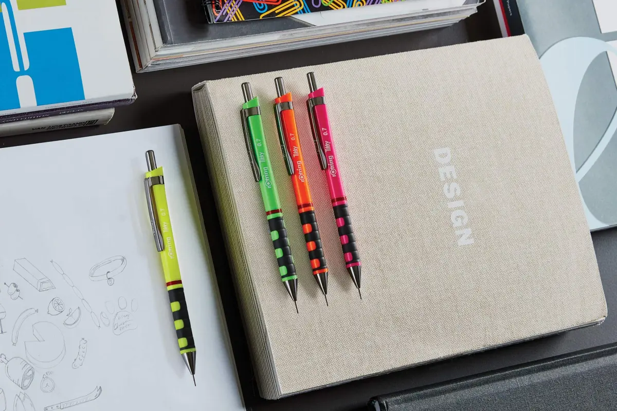 Rotring Tikky Mechanical Pencil Leads 1.0 mm HB Black | 12 Leads per Tube | Smooth Writing - view 2