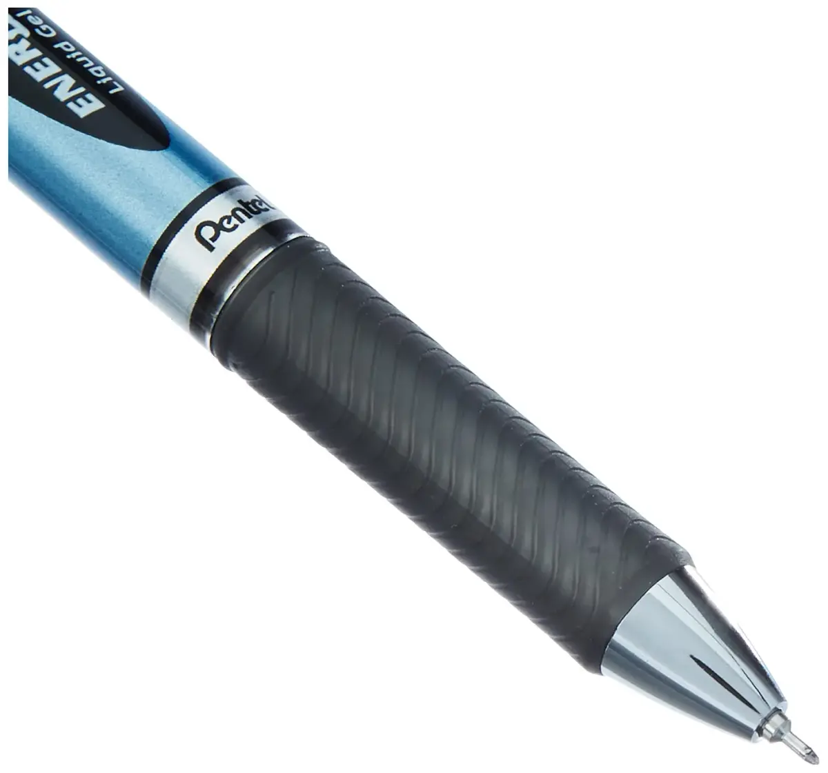 Pentel EnerGel Knock Ballpoint Pen 0.5mm Fine Tip, Blue Body with Black Accent | Smooth Ink Flow - view 3
