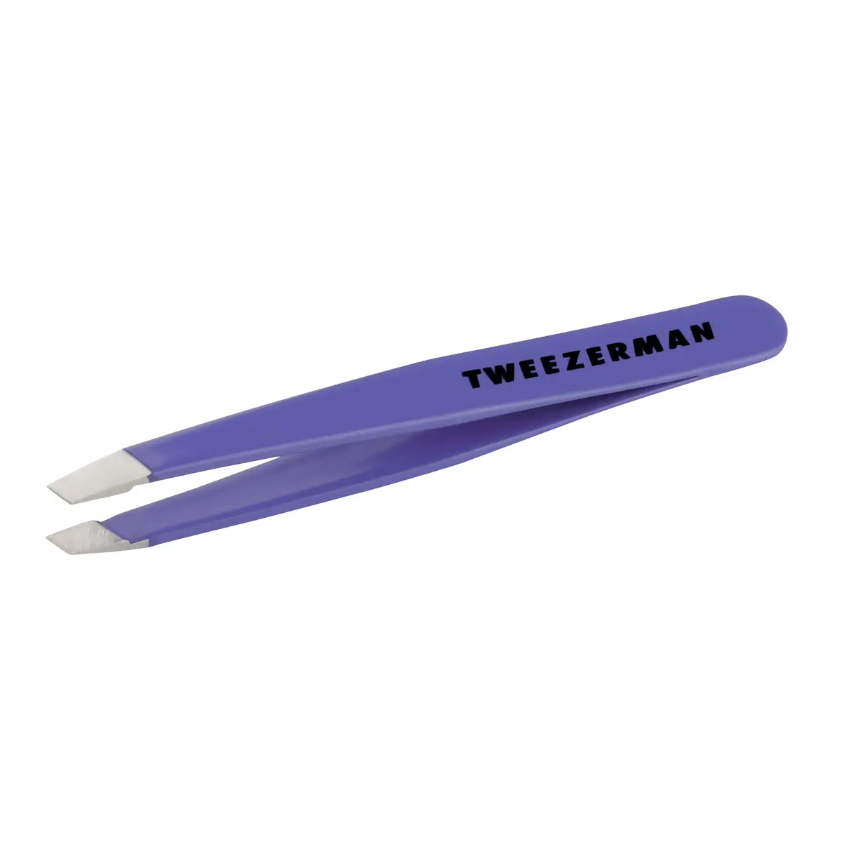 Tweezerman Mini Slant Tweezer Blooming Lilac | Precision Eyebrow Shaping Tool - main product image