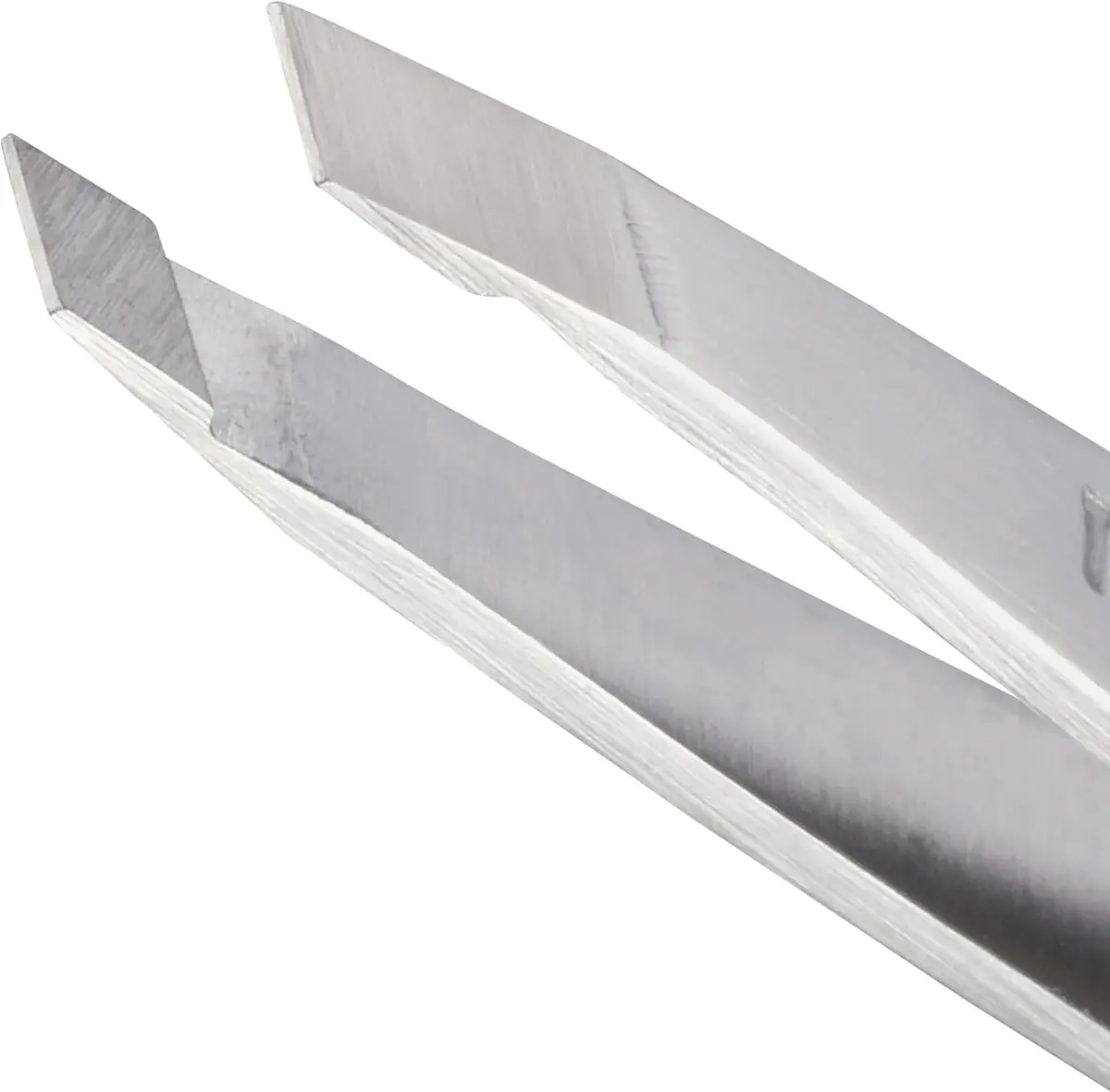 Tweezerman Mini Slant Tweezer Classic Stainless Steel, 1 Count | Precision Pointed Tips for Eyebrows - view 2