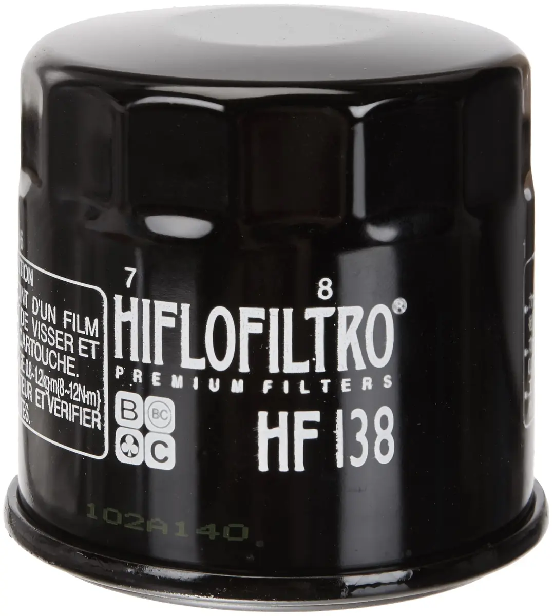 Hiflofiltro HF138 Black Oil Filter | Premium Quality, Vehicle Specific (70-120 chars) - main product image