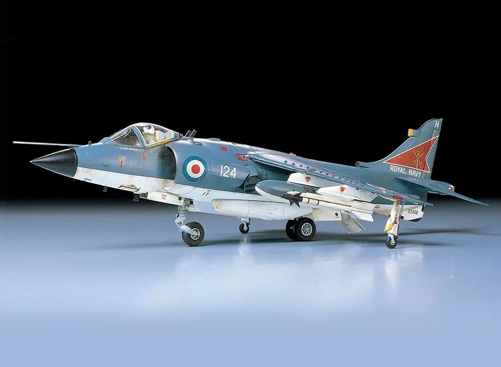 Tamiya 1/48 Scale Royal Navy Sea Harrier FRS.1 Model Kit 29.6cm (11.6 Inch) | Authentic British Aerospace Jet Fighter - view 4