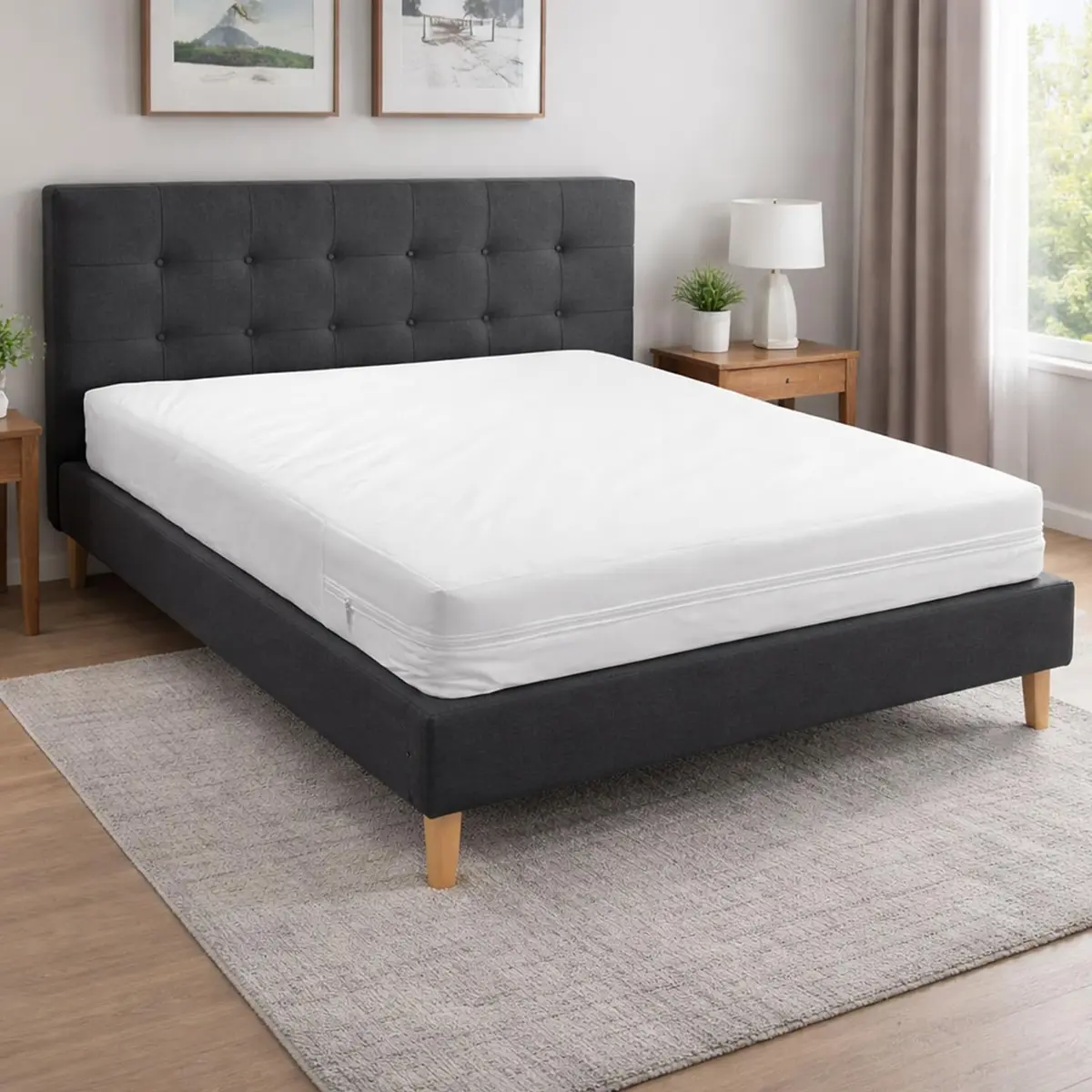 DMI King Size Zippered Mattress Protector 78x80 inches (198x203 cm) | Waterproof Vinyl Bed Cover - view 9