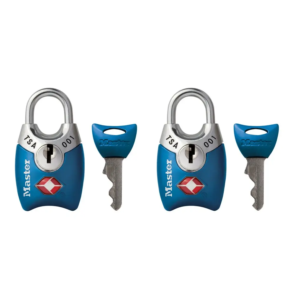 Master Lock TSA Approved Keyed Luggage Lock 2 Pack | Resettable Combination Lock for Travel - main product image