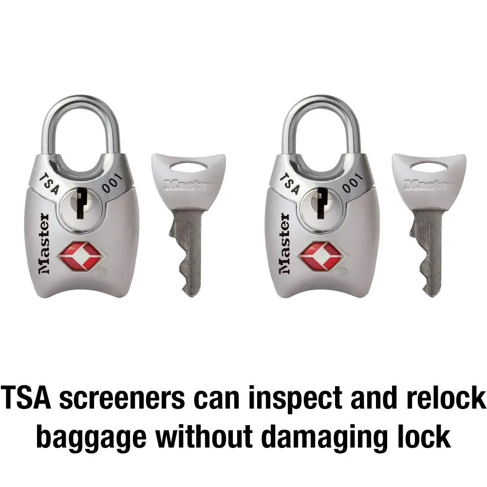Master Lock TSA Approved Keyed Luggage Lock 2 Pack | Resettable Combination Lock for Travel - view 3