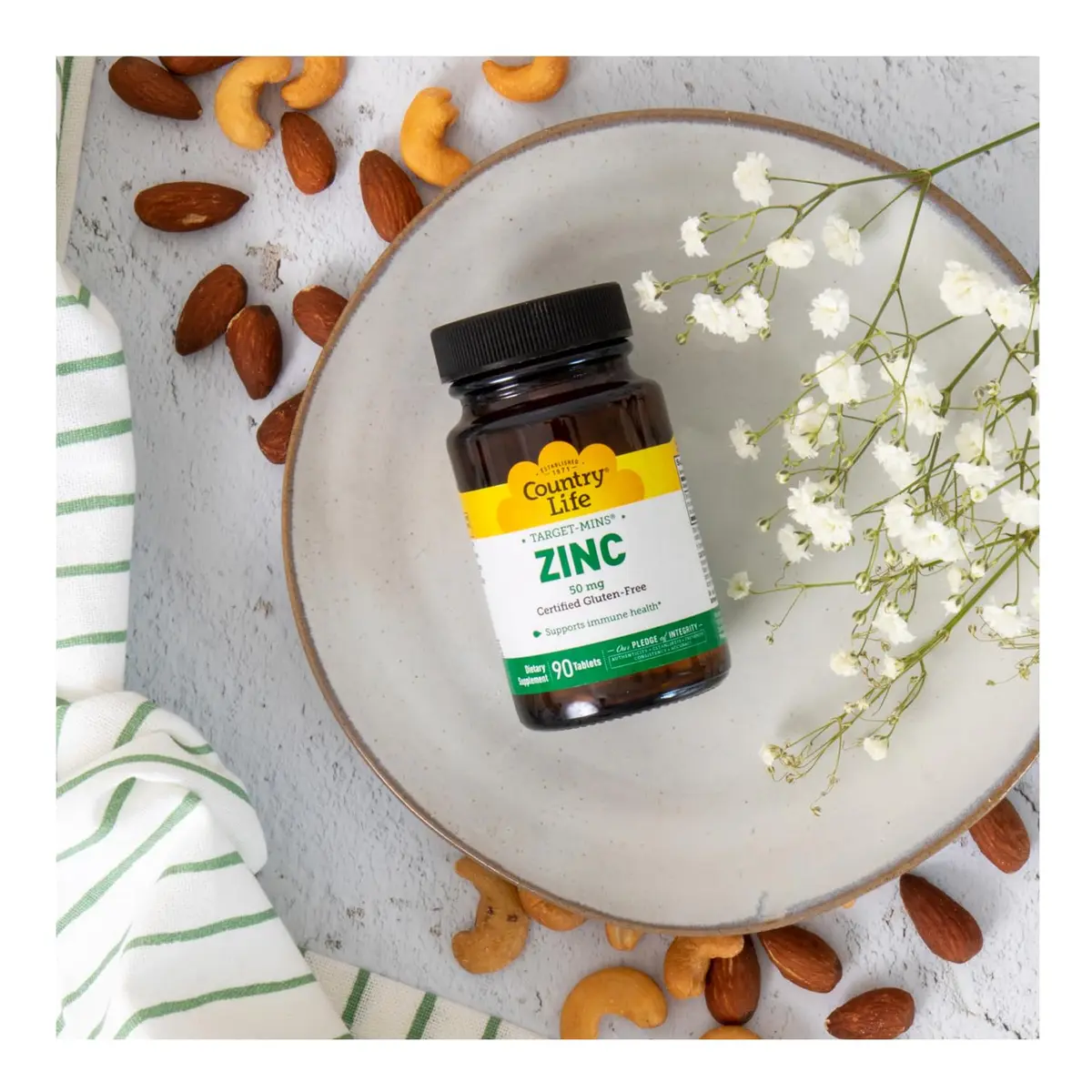 Country Life Target-Mins Zinc 50 mg 90 Tablets | Supports Immune & Protein Health - view 6