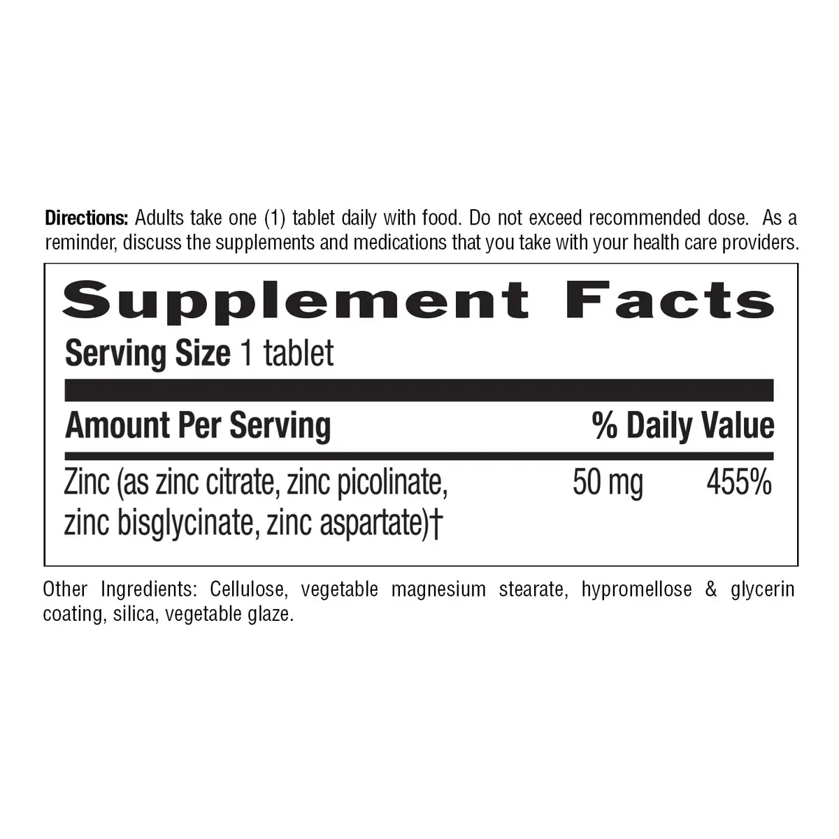 Country Life Target-Mins Zinc 50 mg 90 Tablets | Supports Immune & Protein Health - view 2