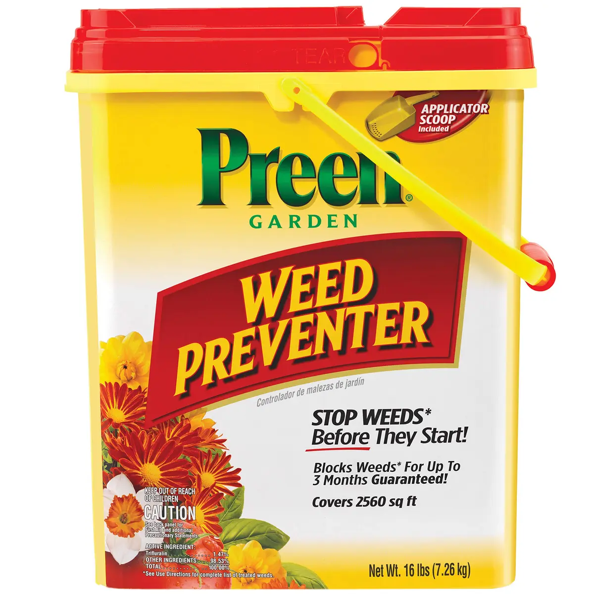 Preen Garden Weed Preventer 16 lb | Up to 3 Months Weed Control, Safe for 200+ Plants - main product image