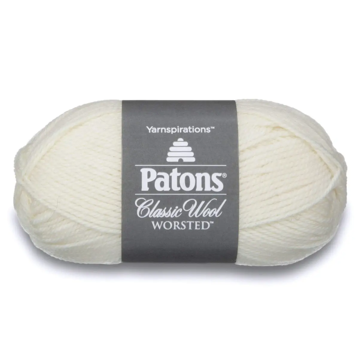 Patons Classic Wool Yarn Winter White 100g (3.5oz) | 100% Wool for Knit & Crochet - main product image