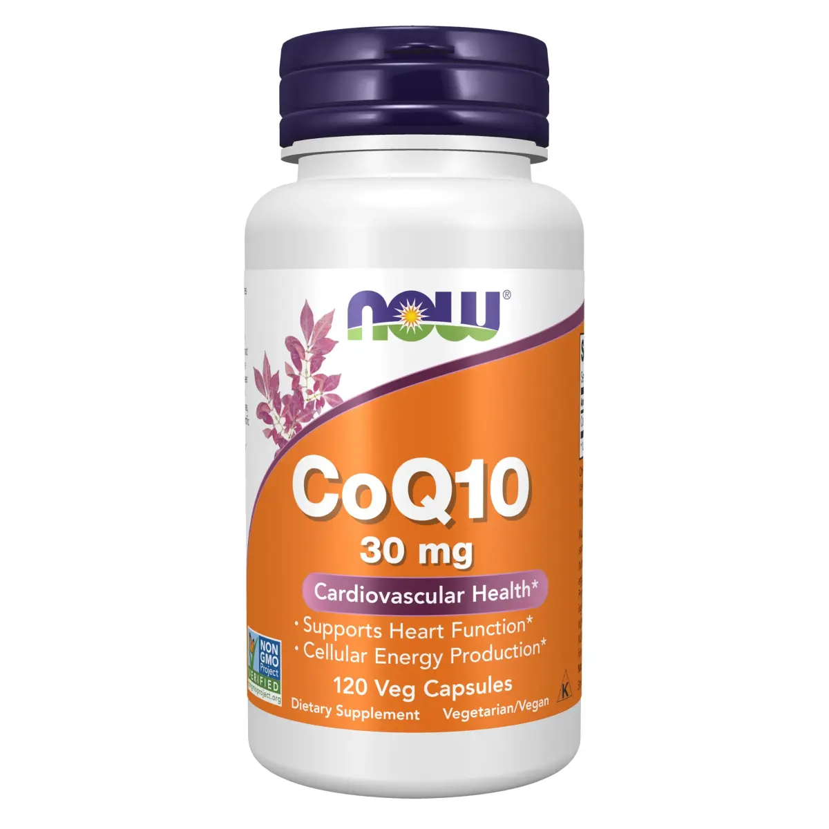 NOW CoQ10 30 mg Veg Capsules | Pharmaceutical Grade, All-Trans Form, 120 Count - main product image