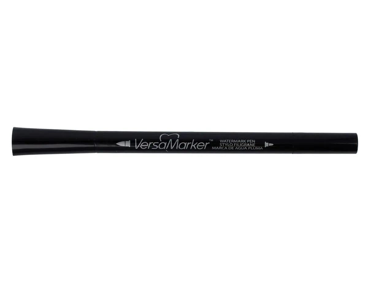 Tsukineko VersaMarker Dual-Ended Watermark Pen,Black | Water-Based Ink for Watermarking & Embossing - main product image