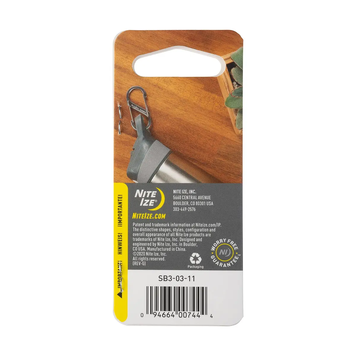 Nite Ize SB3-03-11 Size-3 S-Biner Dual Carabiner Stainless Steel | Durable Stainless Steel Performance - view 9