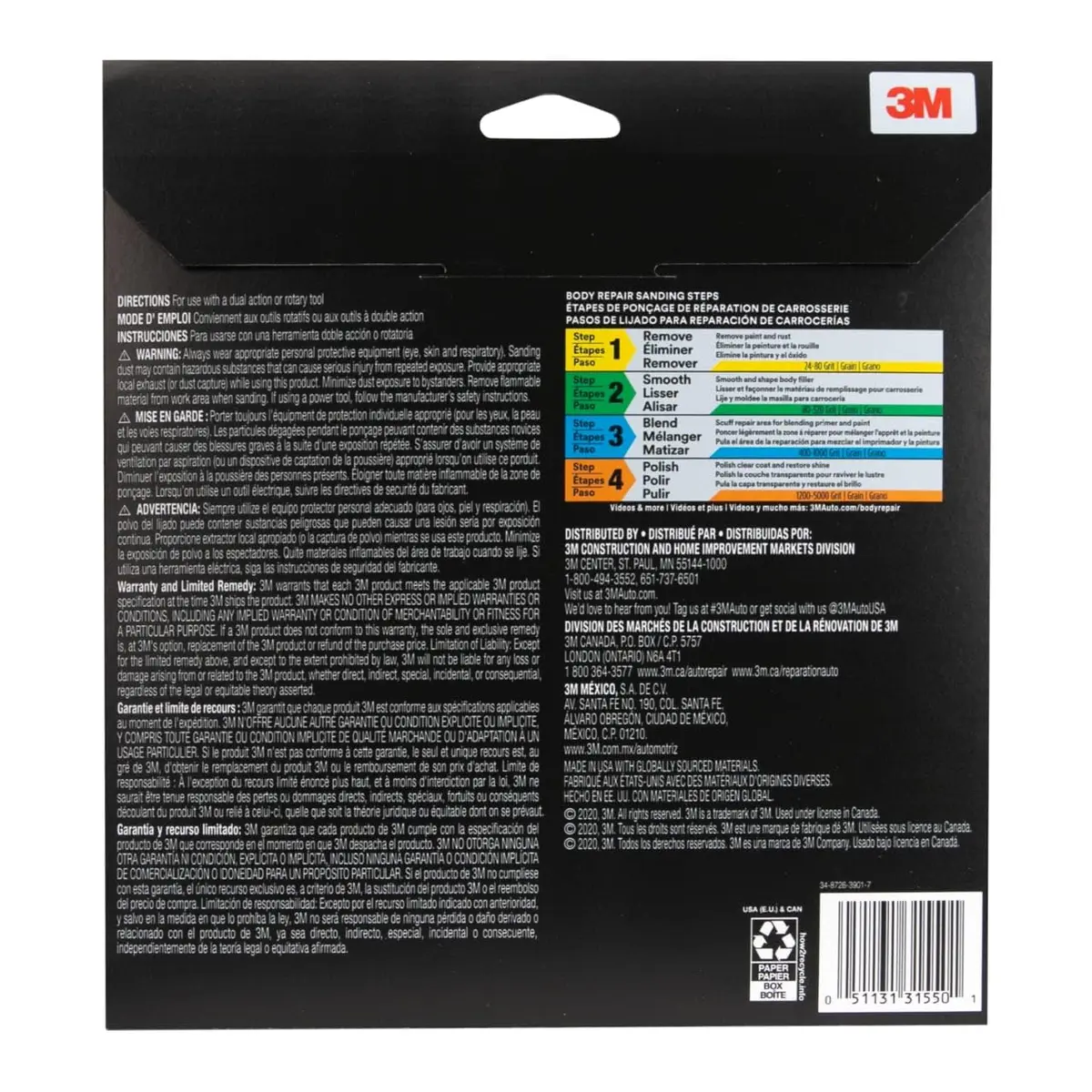 3M Sanding Disc with Stikit Attachment, 8 in, 40 grit | Auto Body & Metal Sanding - view 3