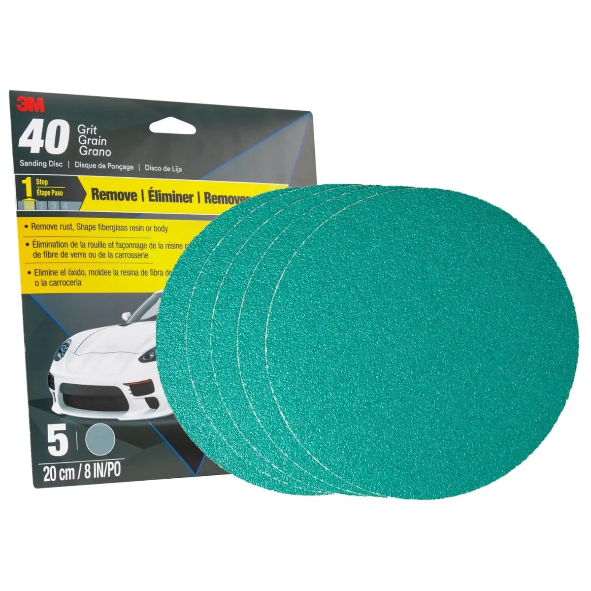 3M Sanding Disc with Stikit Attachment, 8 in, 40 grit | Auto Body & Metal Sanding - view 4