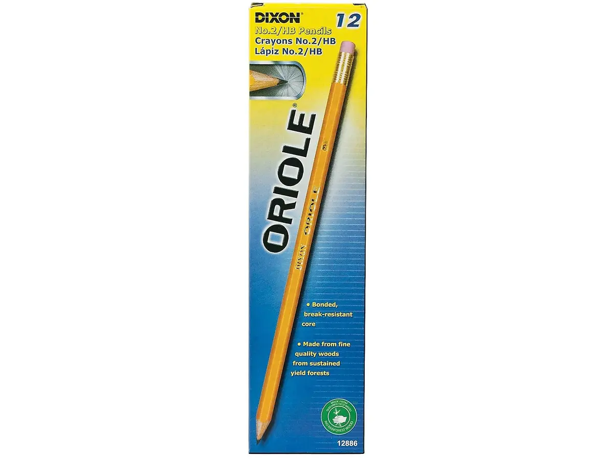 Dixon Oriole Presharpened Pencil, 12 Count (#2 HB) | Smooth Writing, Break-Resistant - view 4