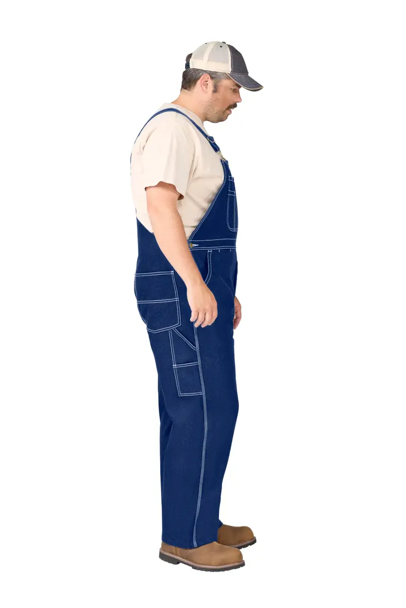 Liberty Walls Men's Big Smith Rigid Bib Overall 38W x 28L | Durable 100% Cotton Denim - view 5