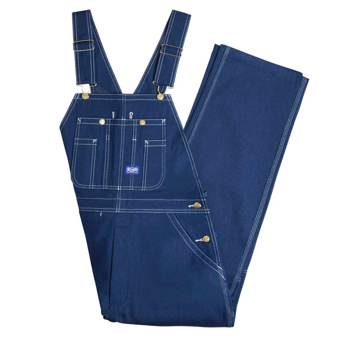 Liberty Walls Men's Big Smith Rigid Bib Overall 38W x 28L | Durable 100% Cotton Denim - view 7