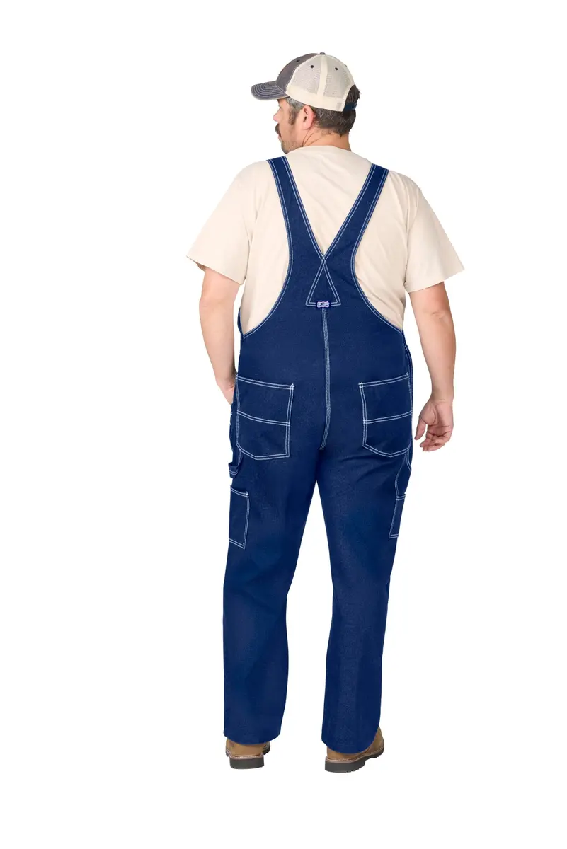 Liberty Walls Men's Big Smith Rigid Bib Overall 38W x 28L | Durable 100% Cotton Denim - view 2
