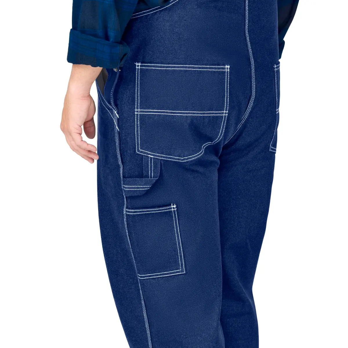 Liberty Walls Men's Big Smith Rigid Bib Overall 38W x 28L | Durable 100% Cotton Denim - view 3
