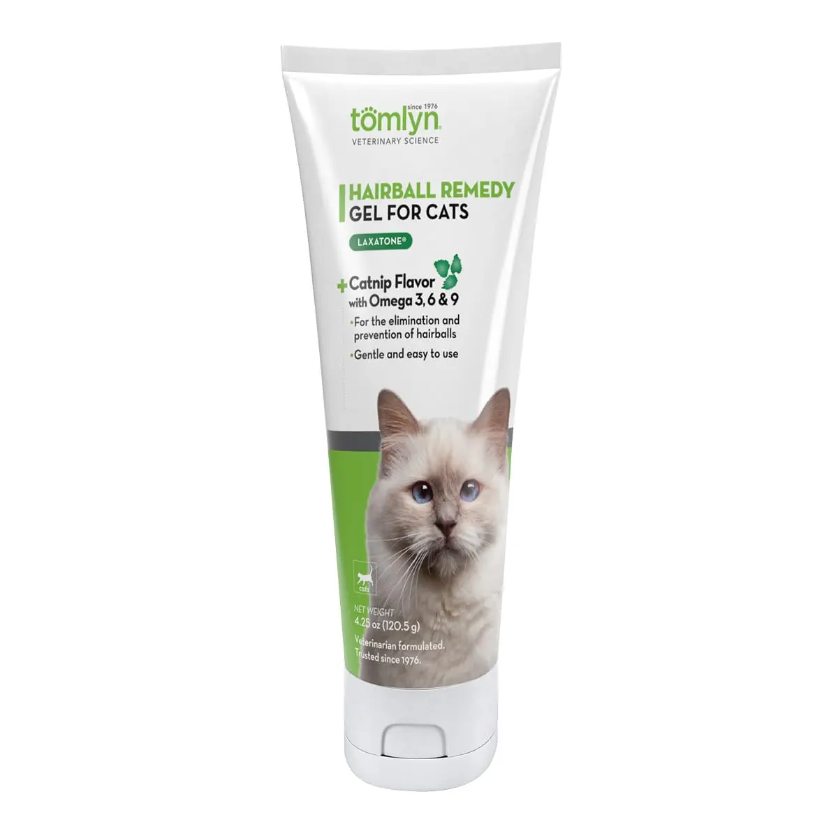 Tomlyn Hairball Gel for Cats with Catnip | Effective Hairball Prevention & Relief, 4.25 oz - main product image