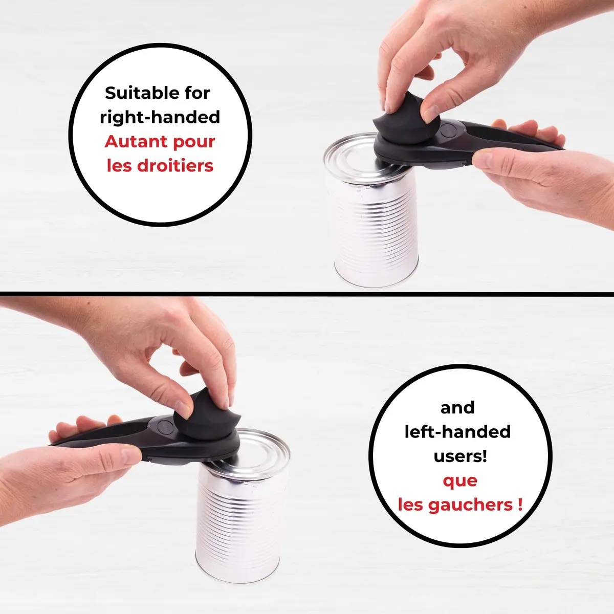Starfrit MightiCan Can Opener - Safe, Heavy Duty, 7 inches | No Sharp Edges, Comfort Grip, 3-Year Warranty - view 6