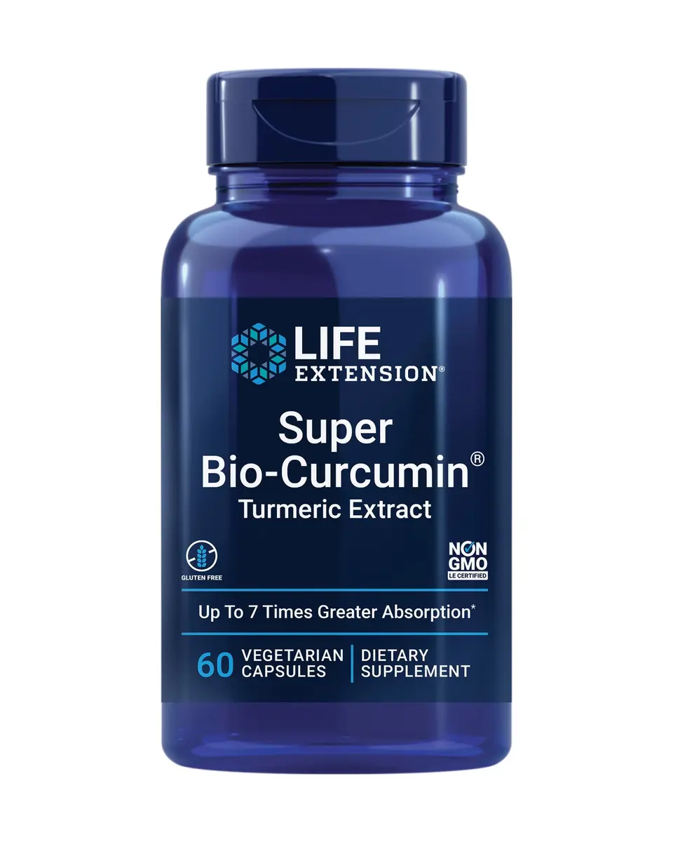 Life Extension Super Bio-Curcumin Turmeric Extract 60 Capsules | Highly Absorbable Curcumin for Whole-Body Health & Joint Comfort - main product image