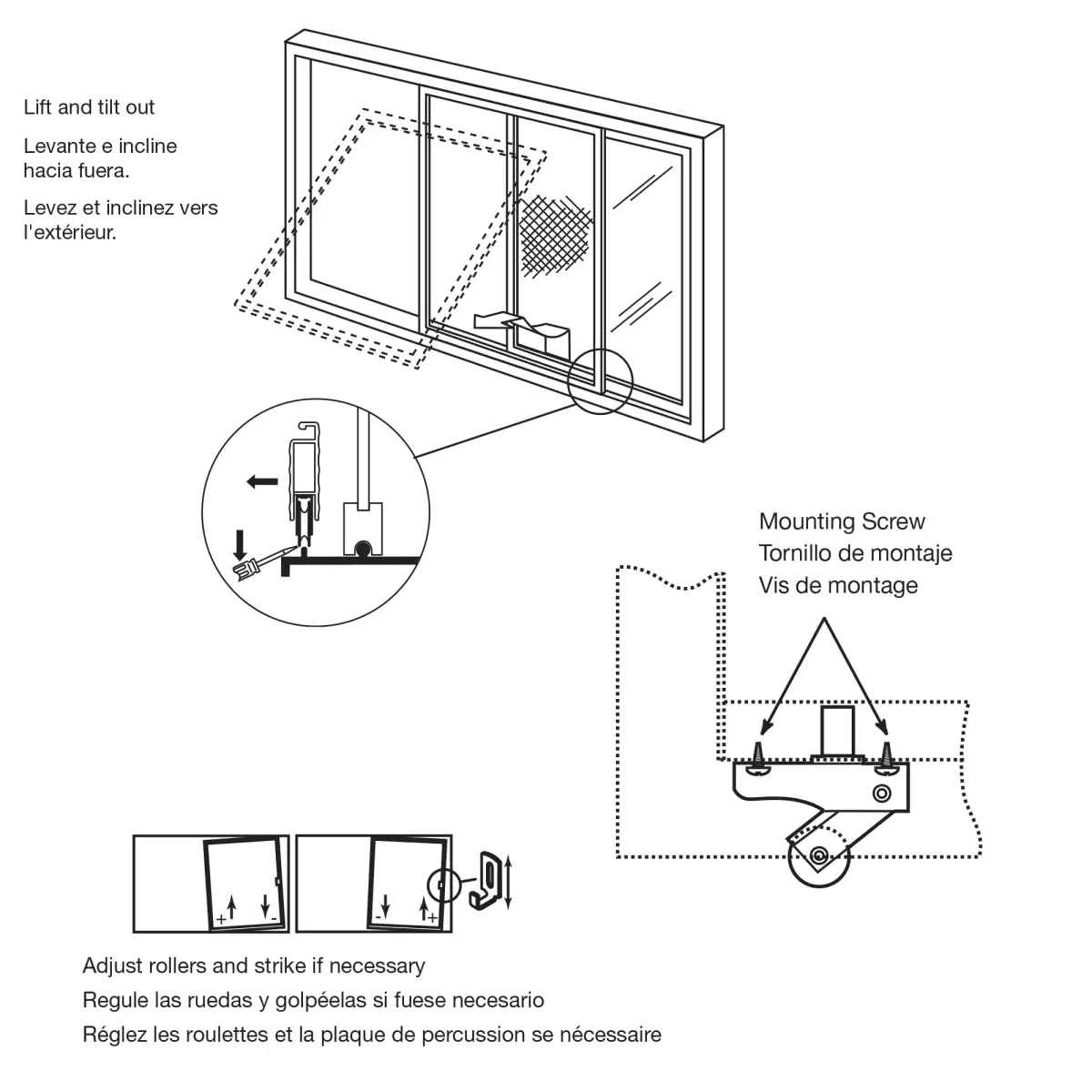 PRIME-LINE B 702 1 In. Steel Screen Door Roller (2 Pack) | Smooth Operation for Sliding Doors - view 3