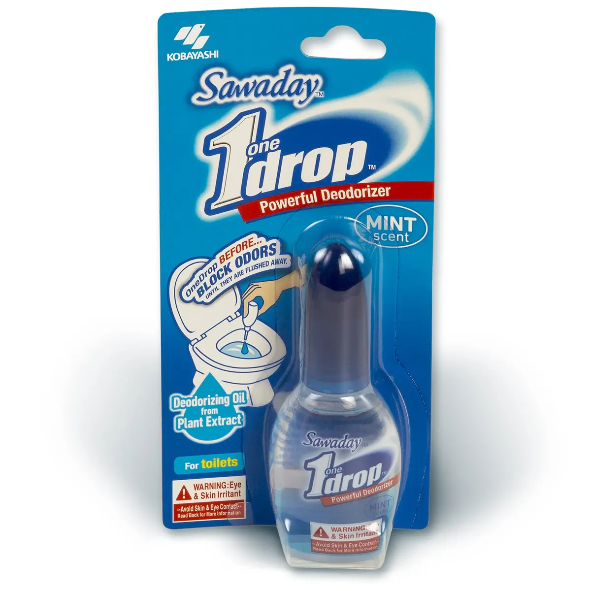 Sawaday OneDrop Powerful Deodorizer 0.67 fl oz | Mint Scent Toilet Drops for Odor Control - view 2