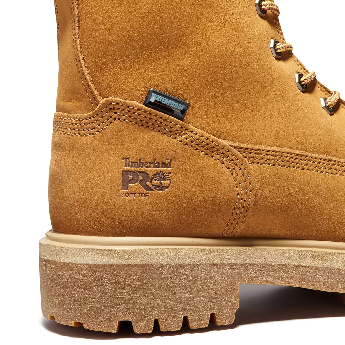 Timberland PRO Men's Direct Attach 8 Inch Soft Toe Waterproof Work Boot, Wheat, 15 | Insulated & Durable - view 2