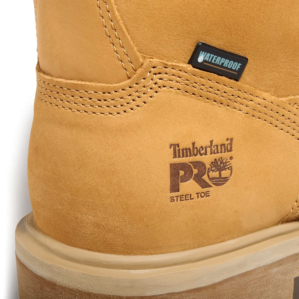 Timberland PRO Men's Direct Attach 6 Inch Steel Safety Toe Waterproof Work Boot, Wheat Nubuck, 14 M | Insulated & Durable - view 2