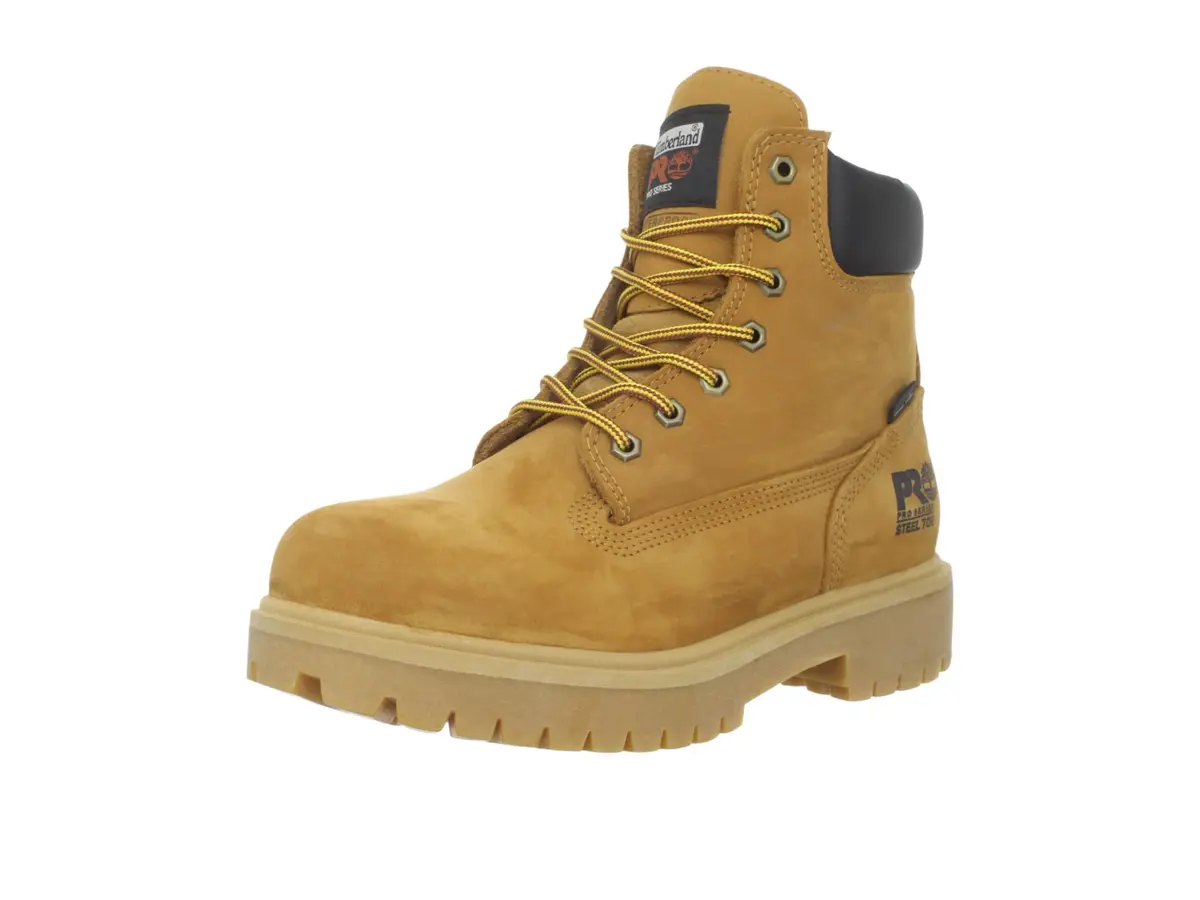 Timberland PRO Men's Direct Attach 6 Inch Steel Safety Toe Waterproof Insulated Work Boot, Wheat, 14 Wide - main product image