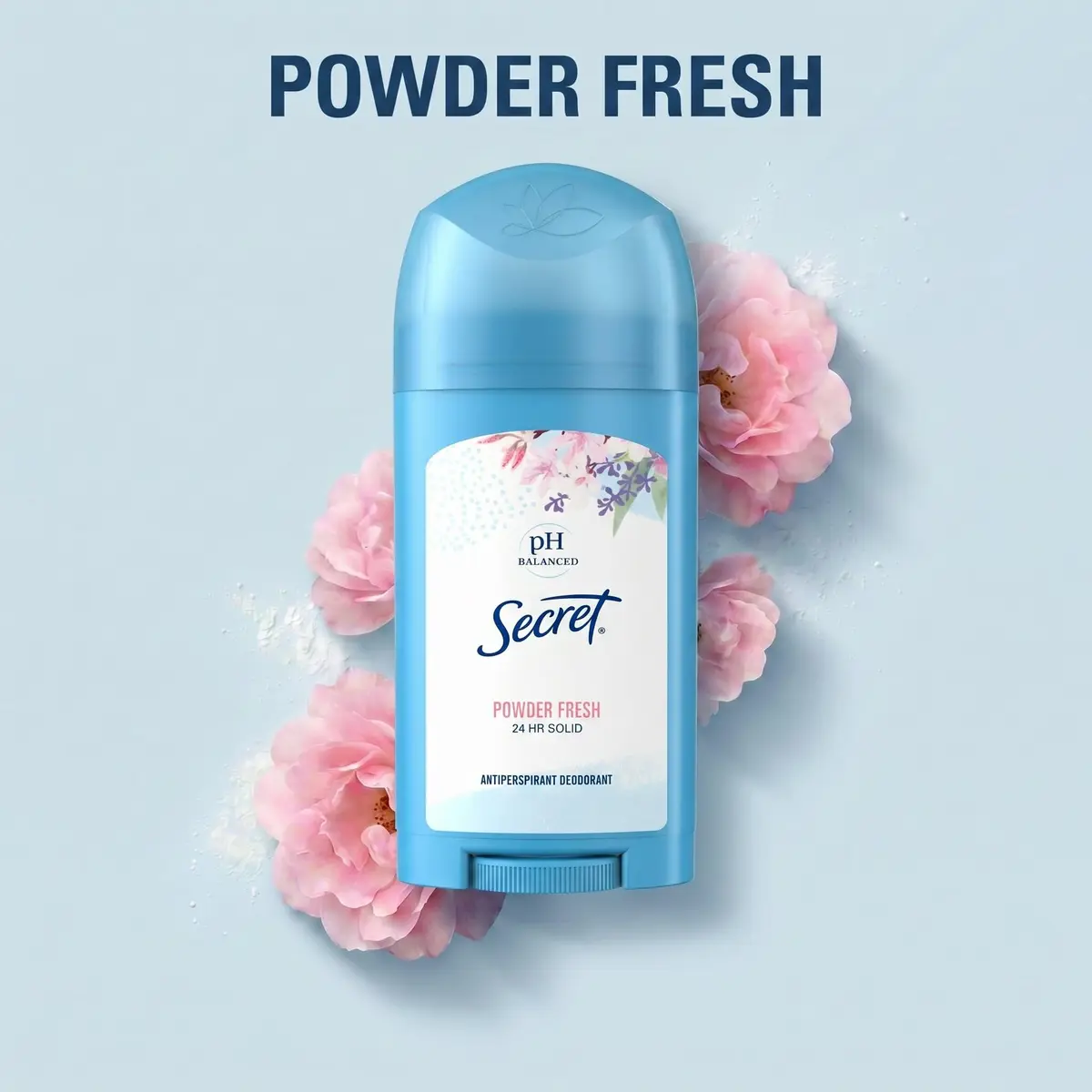 Secret Antiperspirant and Deodorant for Women, Powder Fresh Scent, 76.5g (2.7 oz) | 24hr Sweat & Odor Protection - view 7